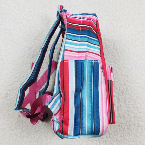 BA0046 toddler backpack flower girl gift back to school colorful stripe preschool bag