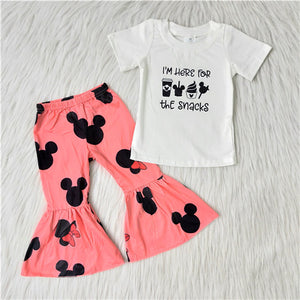 girl cute fall and spring short sleeve set