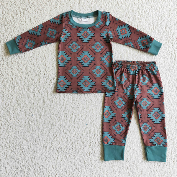 BLP0107 baby boy clothes winter pajamas set