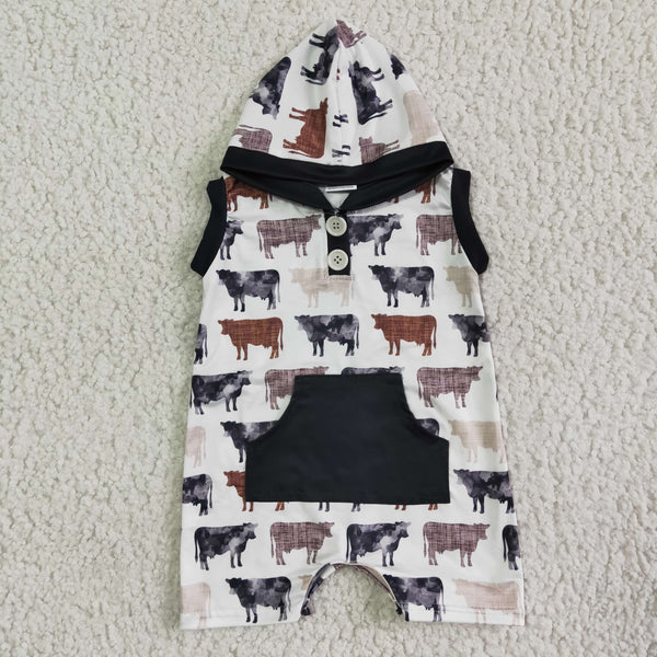 boy cow summer matching clothes
