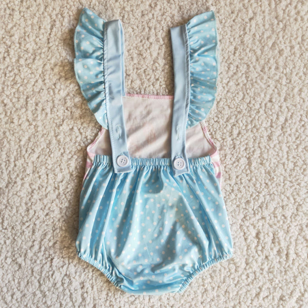 E11-3 girl clothes easter blue bunny bubble-promotion 2024.1.13