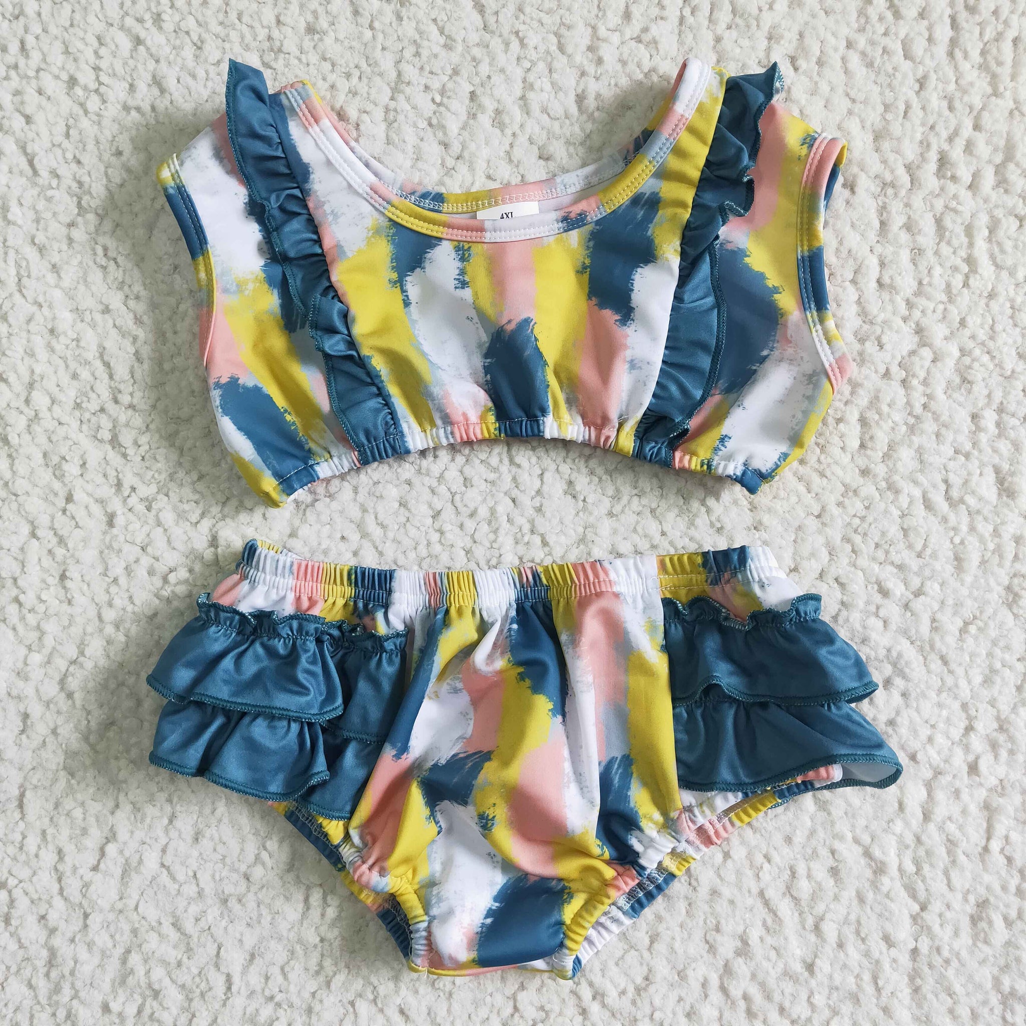 kids clothing colorful swimsuit