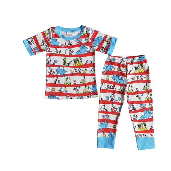 toddler girl clothes cartoon matching pajamas clothing set
