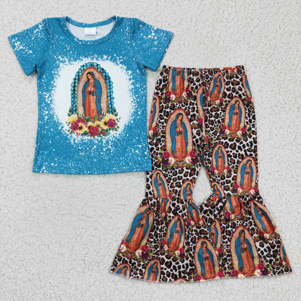GSPO0272 baby girl clothes blue jesus spring fall outfits