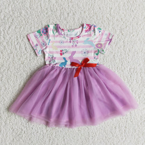 E9-26 baby girl clothes bunny tulle easter dress toddler girl easter dresses-promotion 2023.12.30