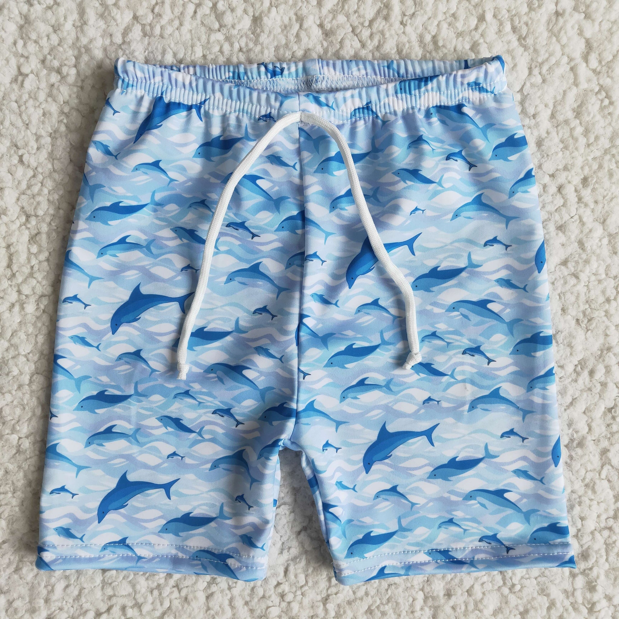 boy clothes blue swim shorts