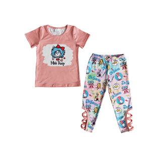 E7-16 toddler girl clothes cartoon fall spring outfit