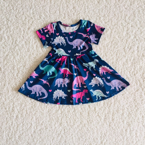 A0-12 baby girl clothes dinosaur summer dress-promotion 2023.12.23
