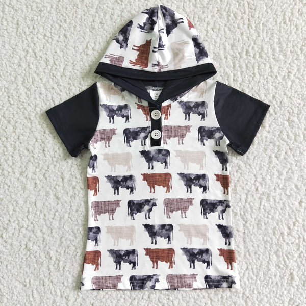 boy cow summer matching clothes