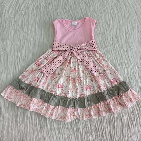 A8-1 girl clothes summer sleeveless pink dress-promotion 2024.3.9 $2.99