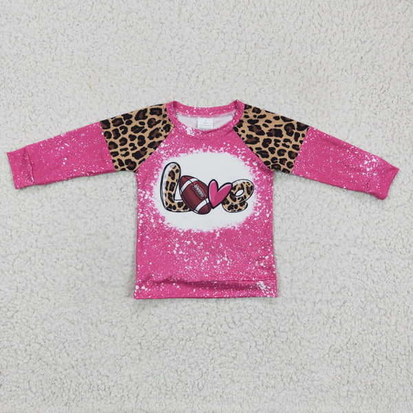 GT0082 toddler clothes love football winter shirt