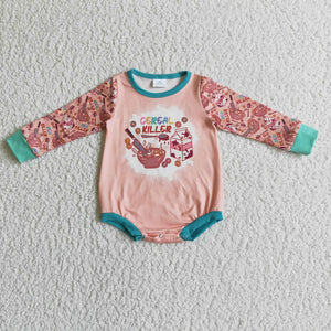 LR0122 baby clothes new born winter long sleeve bubble