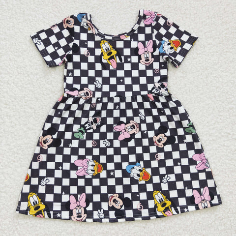 GSD0235 baby girl clothes cartoon summer dress