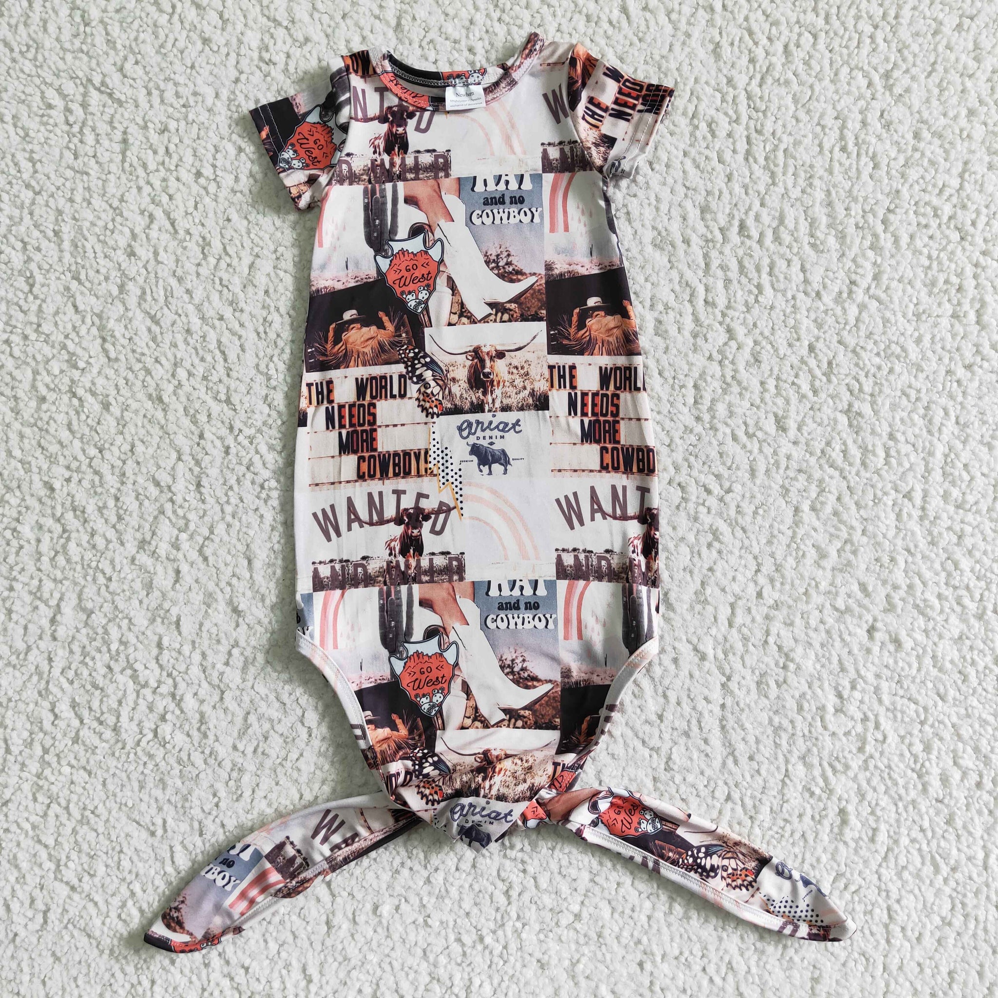 NB0009 kids clothing baby gown