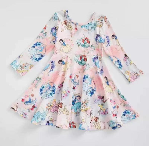 GLD0177 baby girl clothes princess winter dress