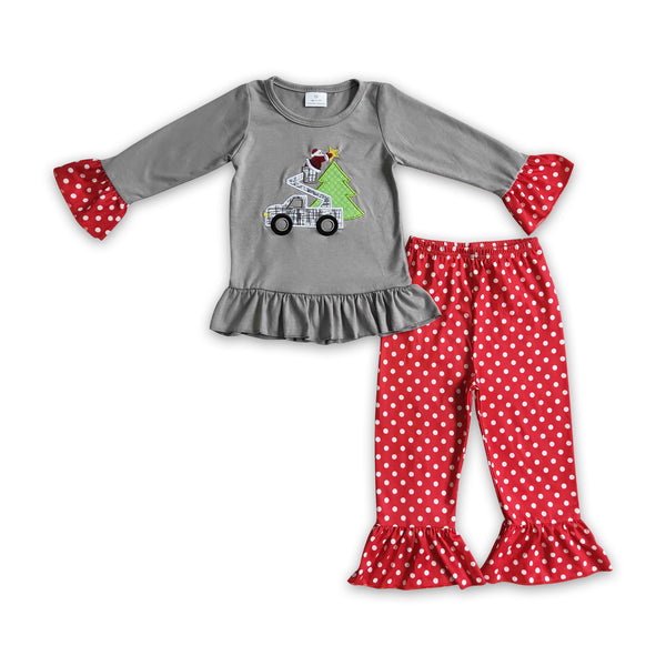 toddler clothes tree truck matching christmas outfits