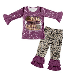 GLP0350 pre-order baby girl clothes fall and football outfits