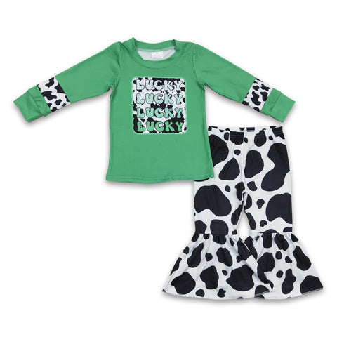 GLP0411 baby girl clothes St. Patrick's Day outfits