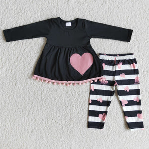 6 A27-29 baby girl clothes heart valentines day outfits