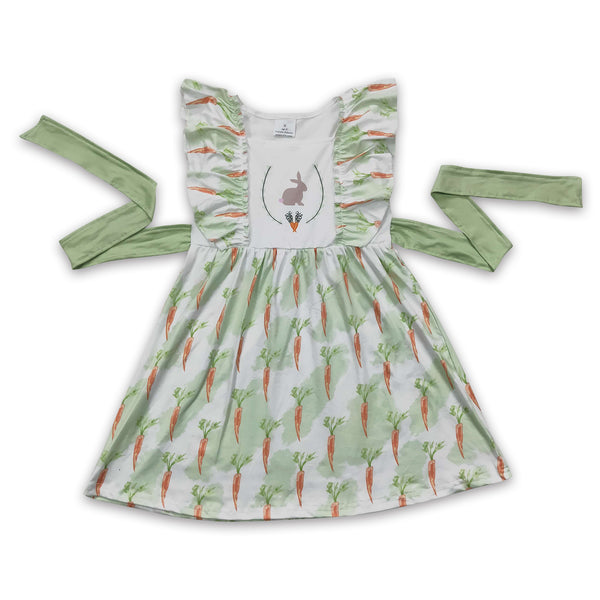 GSD0157 baby girl clothes bunny easter dress