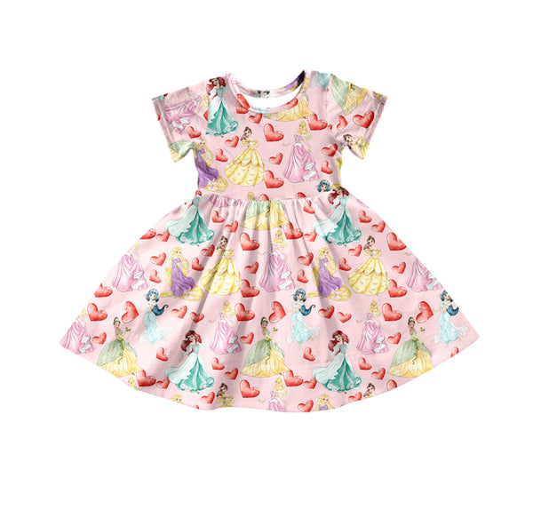 GSD0169 baby girl clothes princess valentines day dress