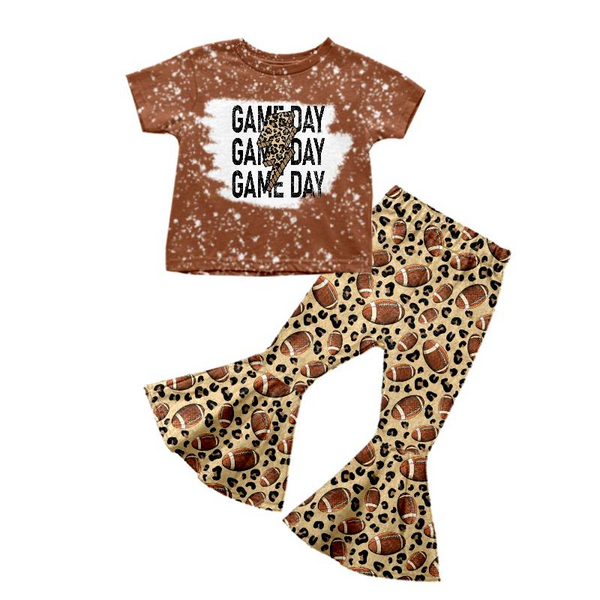 GSPO0216 toddler girl clothes gameday football outfits