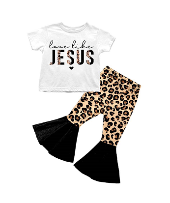 GSPO0243 baby girl clothes juses leopard outfits