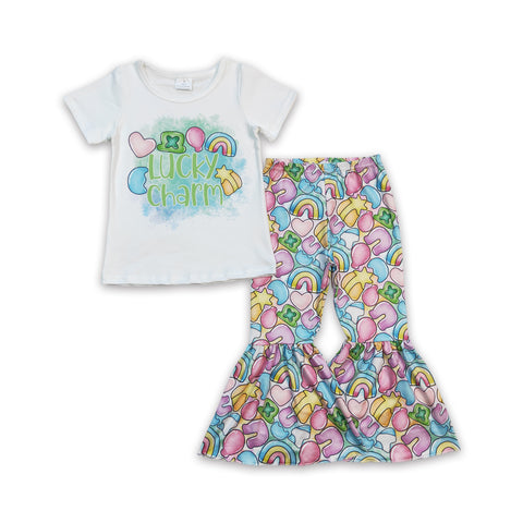 GSPO0303 baby girl clothes lucky St. Patrick's Day outfits