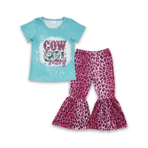 GSPO0307 baby girl clothes cow girl spring fall outfits