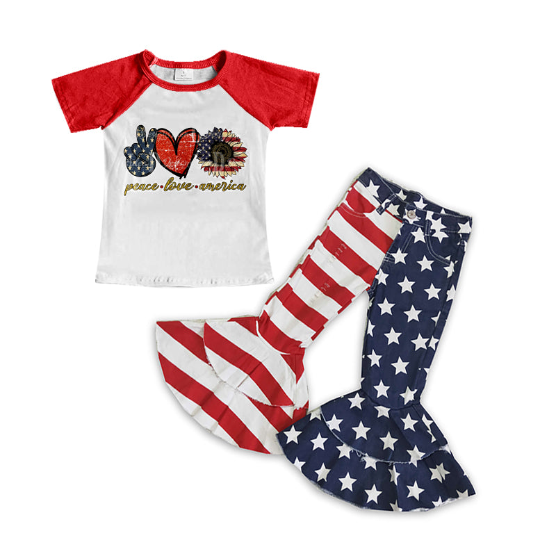 GSPO0400 baby girl clothes july 4th outfits