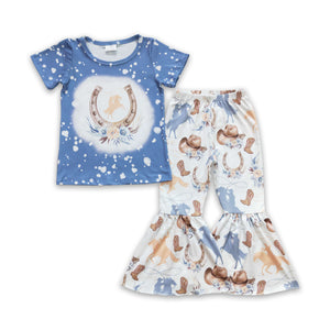 GSPO0410 baby girl clothes blue fall spring outfits