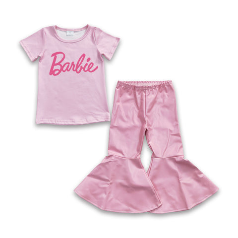 GSPO0553 kids clothes girls pink summer outfit