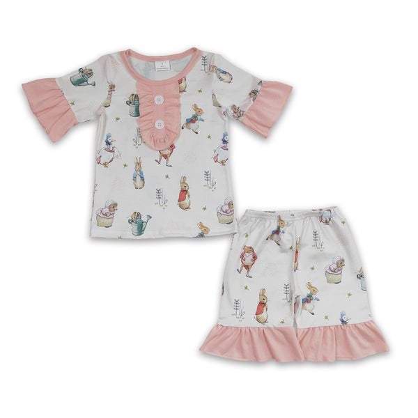 GSSO0155 baby girl clothes shorts set summer outfits
