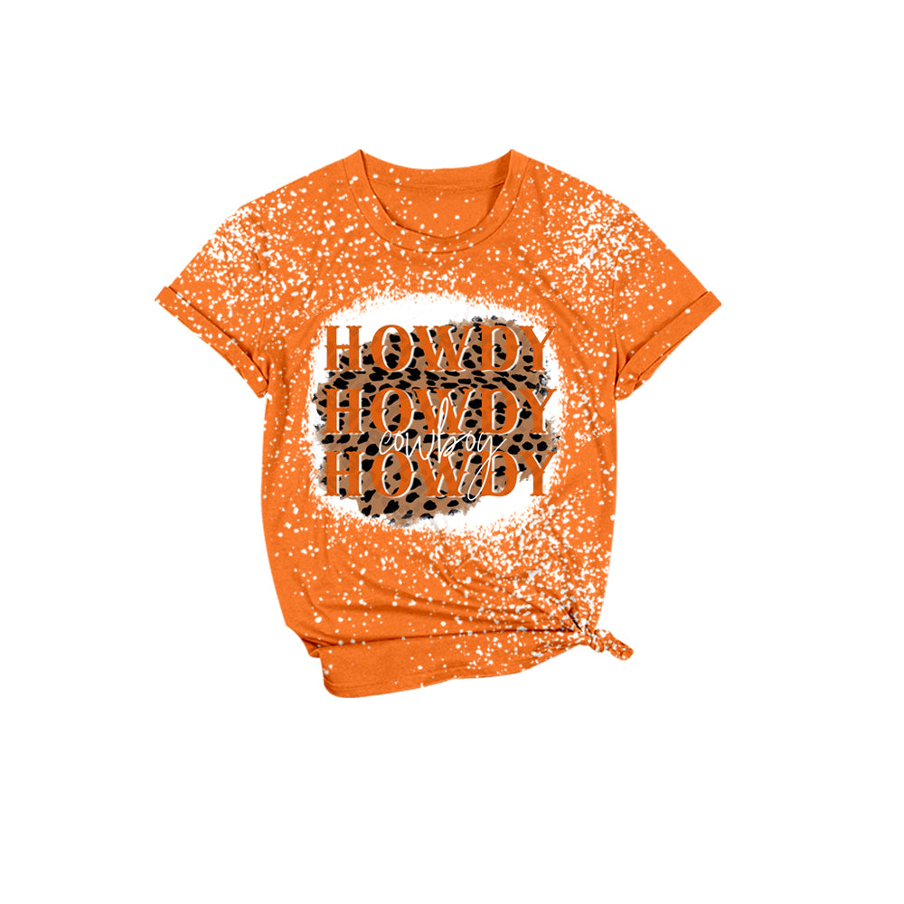 GT0110 pre-order baby boy clothes  howdy orange tshirt