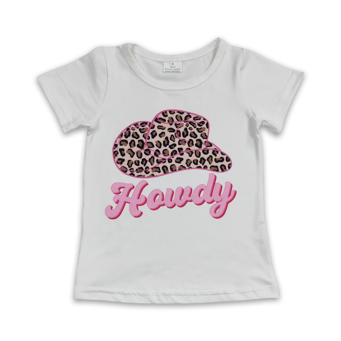 GT0138 kids clothes howdy hat summer tshirt