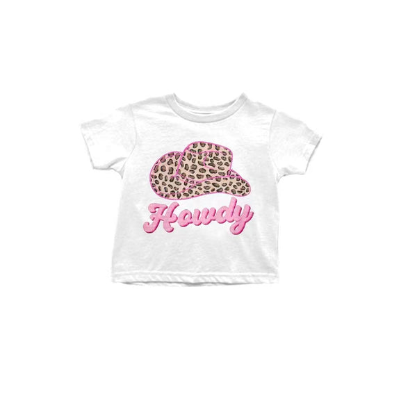 GT0138 kids clothes howdy hat summer tshirt