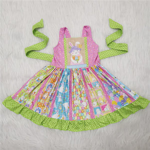 girl bunny rabbit easter twirl dress
