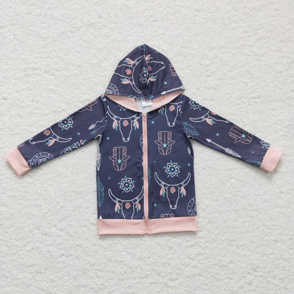 GT0059 baby girl clothes zipper hoodies coat