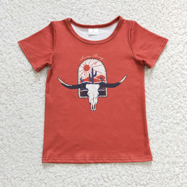GT0106 baby boy clothes cow summer tshirt