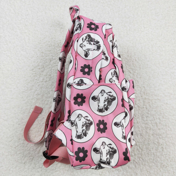 BA0035 toddler backpack flower girl gift back to school cow farm preschool bag