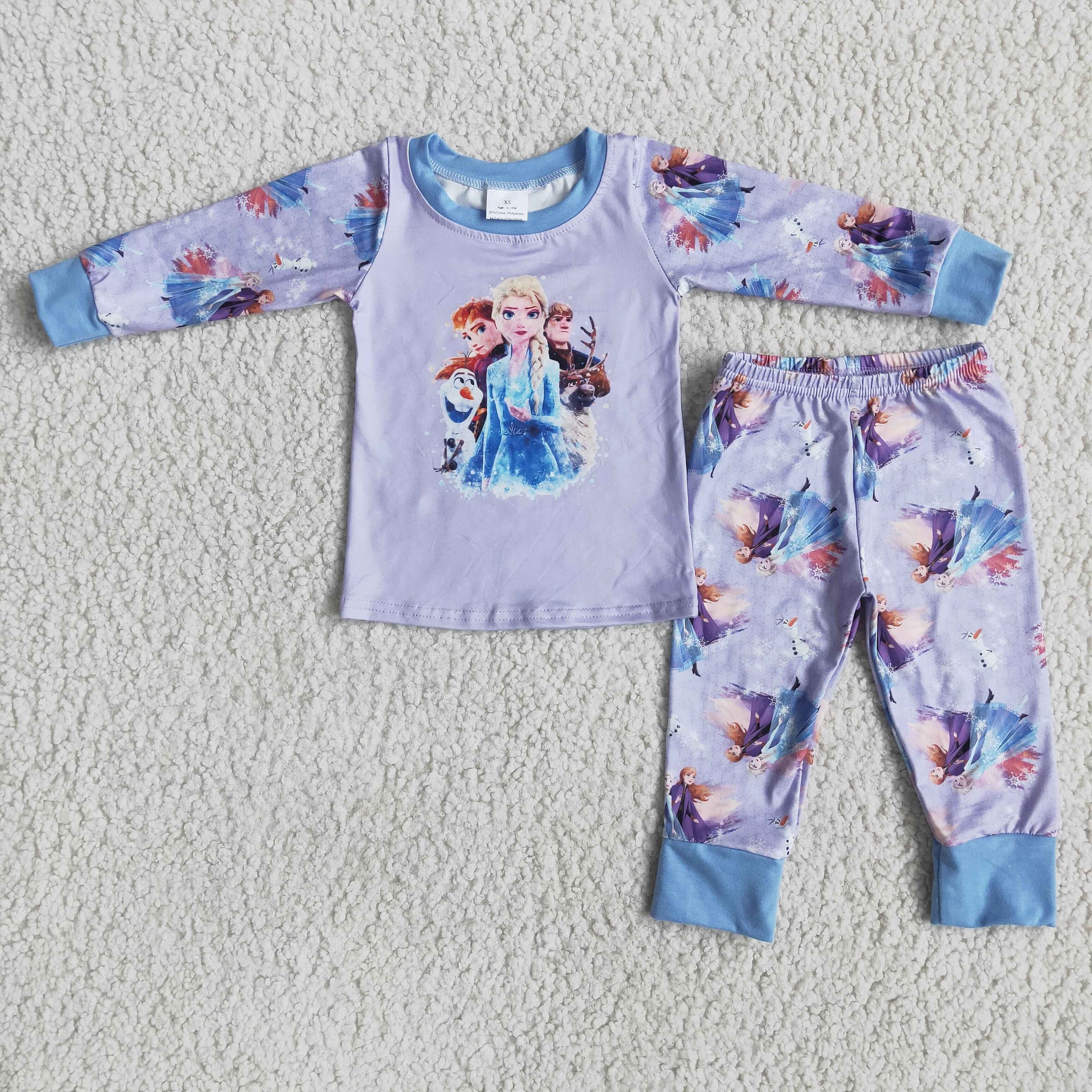 6 A9-1 sleepwear princess cartoon purple kids pajamas-promotion 2023.11.18