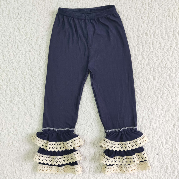 A4-15 girl winter navy laces pant