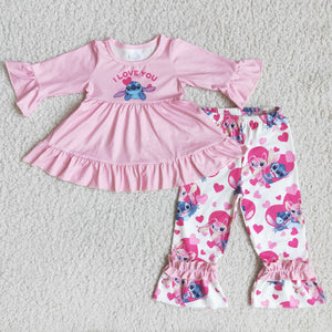 6 B1-35 baby girl clothes heart cartoon girl winter outfit-promotion 2024.1.13