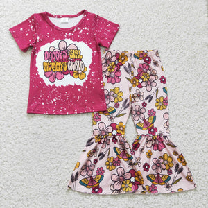 GSPO0414 baby girl clothes daddy's girl mama's world fall spring outfits