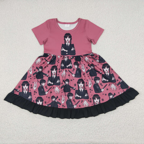 GSD0288 toddler girl clothes short sleeve summer dress