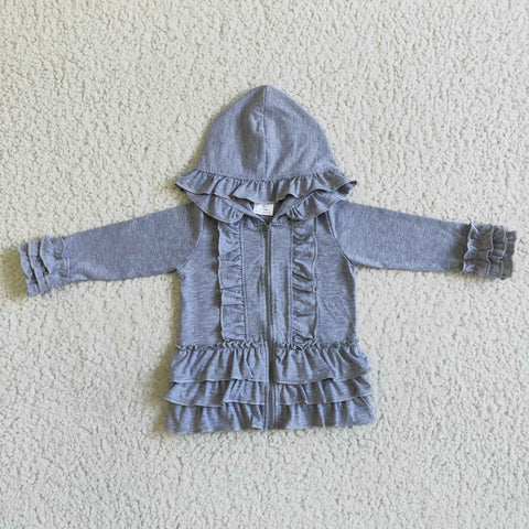 GT0015 toddler girl clothes grey cotton winter coat