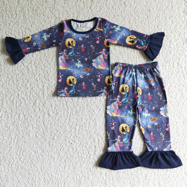 halloween pajamas kids matching clothes