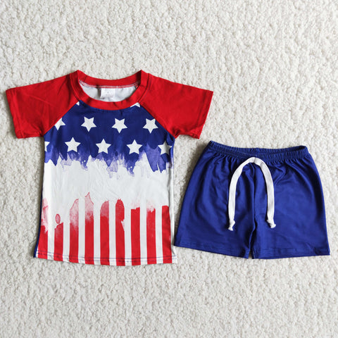 boy clothes star july 4th usa patriotic set