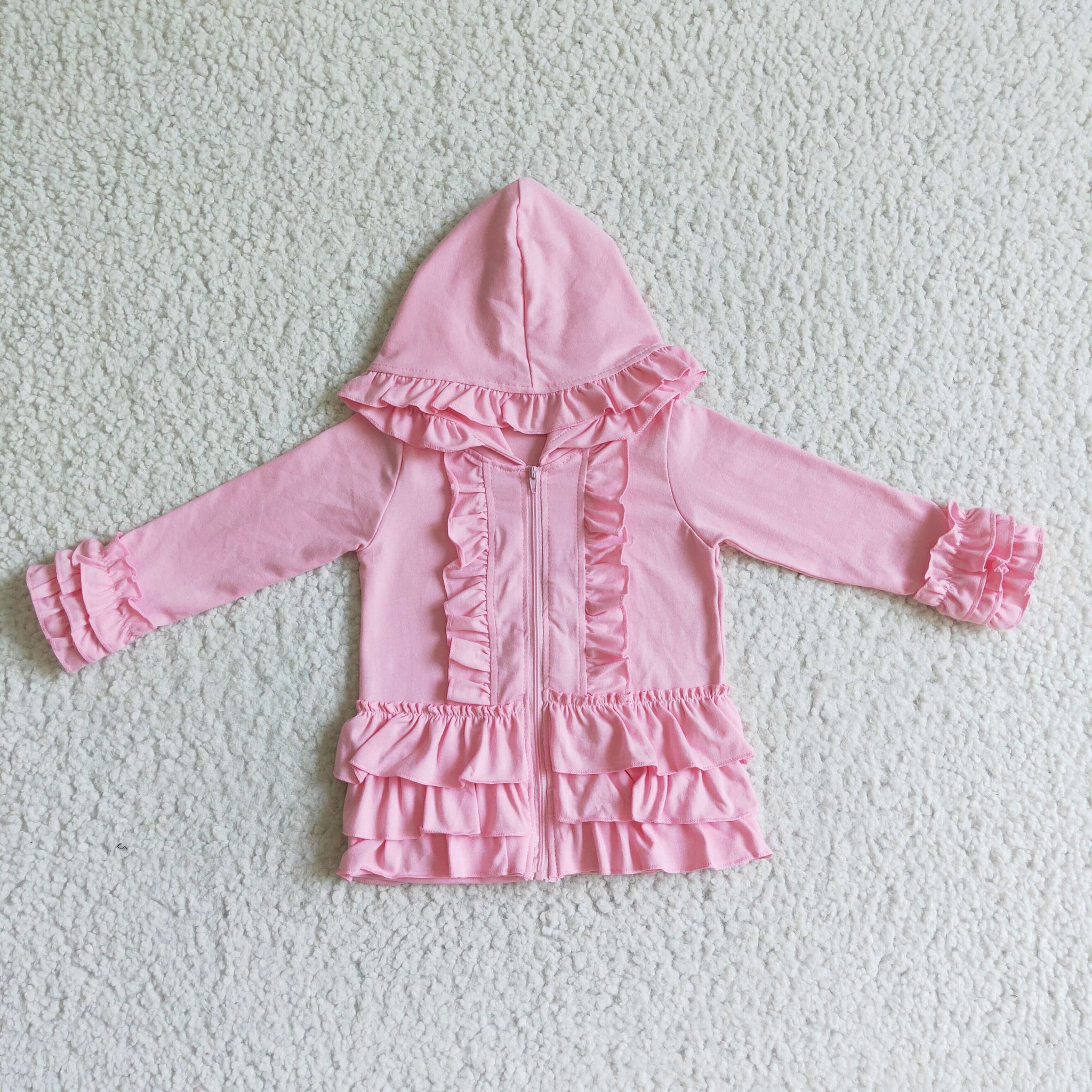 GT0021 baby girl clothes pink cotton winter coat