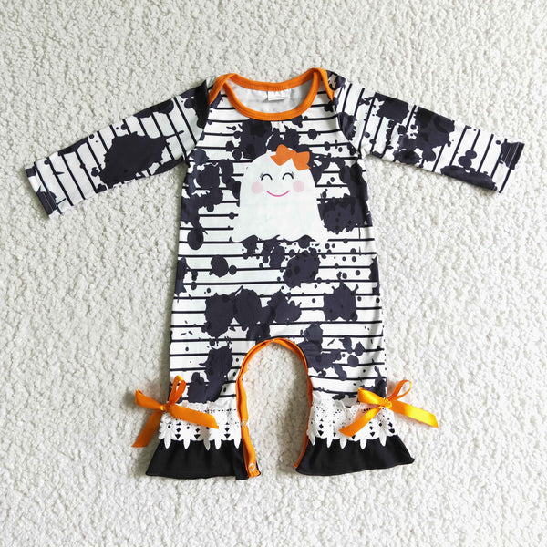 kids halloween clothes cute ghost orange matching clothes